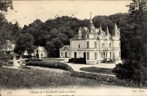 Ak Vallagon Loir et Cher, Schloss