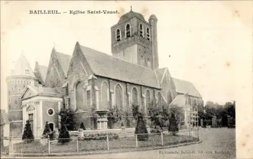 Ak Bailleul Nord, Kirche St. Vaast