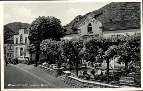 Ak Walporzheim Bad Neuenahr Ahrweiler, Winzer-Verein, Terrasse