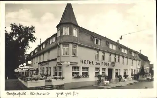 Ak Straßenhaus im Westerwald, Hotel zur Post