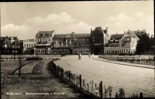 Ak Andernach am Rhein, Rheinpromenade, Rheintor