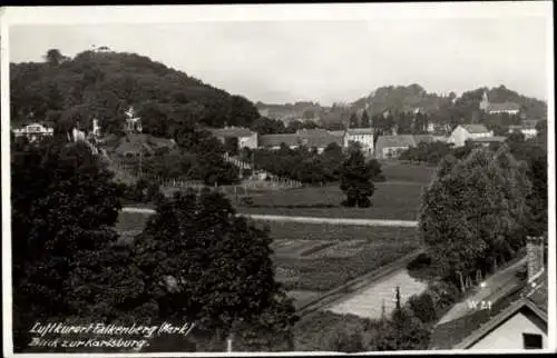 Foto Ak Falkenberg in der Mark, Gesamtansicht, Karlsburg