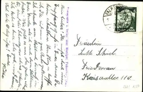 Foto Ak Falkenberg in der Mark, Gesamtansicht, Karlsburg