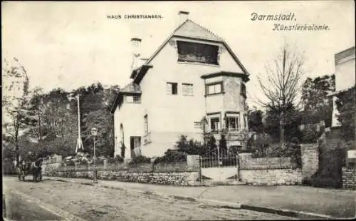 Ak Darmstadt in Hessen, Künstlerkolonie, Haus Christiansen