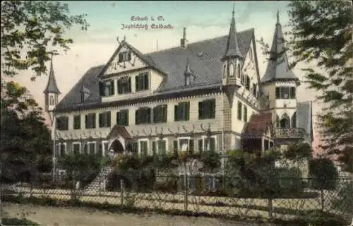 Ak Erbach im Odenwald Hessen, Jagdschloss Eulbach