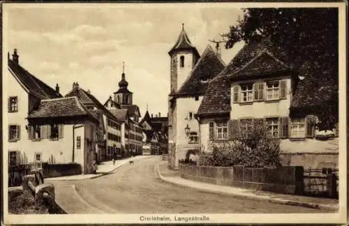 Ak Crailsheim in Württemberg, Langestraße