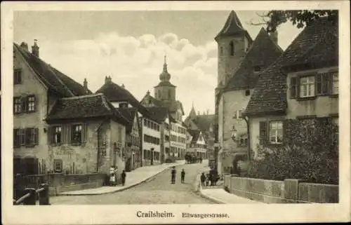 Ak Crailsheim in Württemberg, Ellwangerstrasse