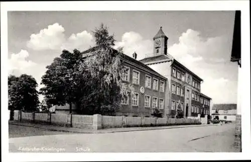 Ak Knielingen Karlsruhe in Württemberg, Schule