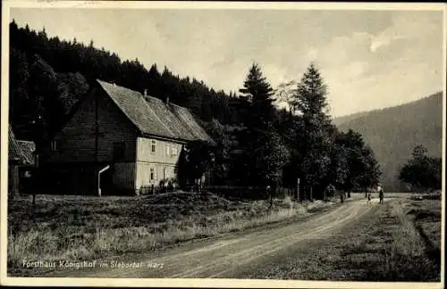 Ak Sieber Herzberg am Harz, Forsthaus Königshof, Siebertal