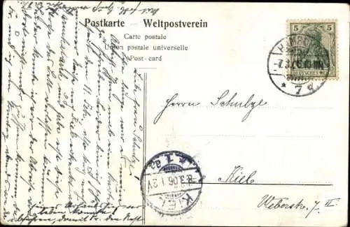 Ak Hamburg Eimsbüttel Rotherbaum, Ansicht vom Dammtorbahnhof