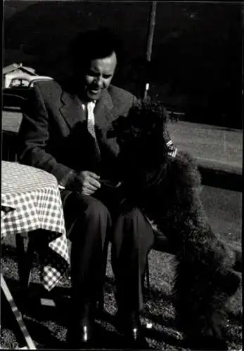 Ak Schauspieleri Hermann Kugelstadt, Portrait, Autogramm, Hund