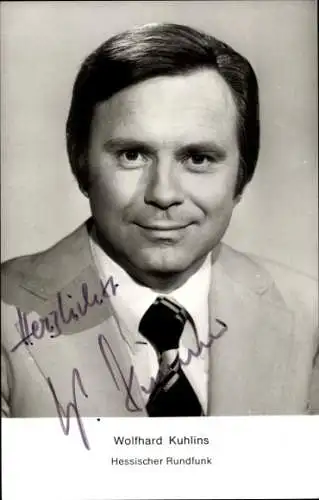 Ak Schauspieler Wolfhard Kuhlins, Portrait, Autogramm