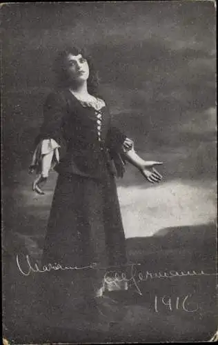 Ak Schauspielerin Marianne Alfermann, Portrait, Autogramm