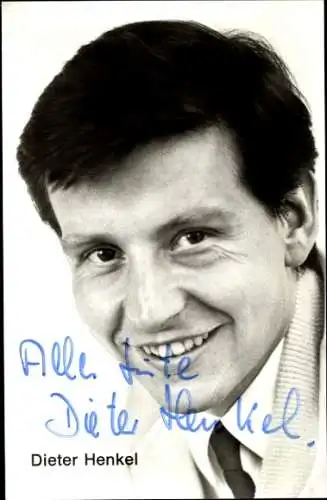 Ak Schauspieler Dieter Henkel, Portrait, Autogramm