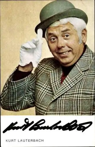 Ak Sänger Kurt Lauterbach, Portrait, Autogramm