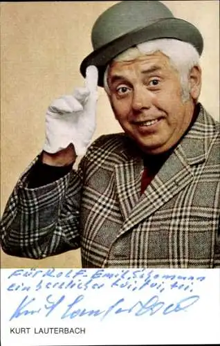 Ak Sänger Kurt Lauterbach, Portrait, Autogramm