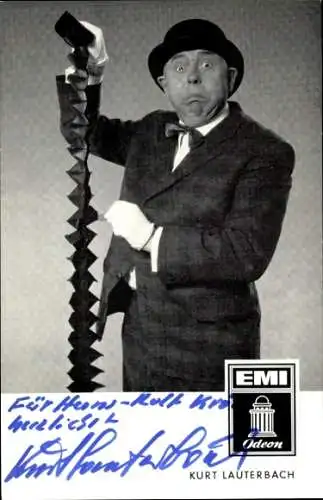 Ak Sänger Kurt Lauterbach, Portrait, Autogramm