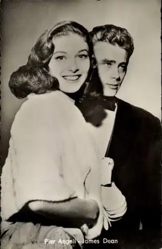 Ak Schauspieler James Dean, Schauspielerin Pier Angeli, Portrait