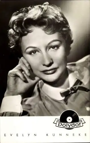 Ak Sängerin Evelyn Künneke, Portrait, polydor