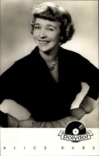 Ak Schauspielerin und Sängerin Alice Babs, Portrait