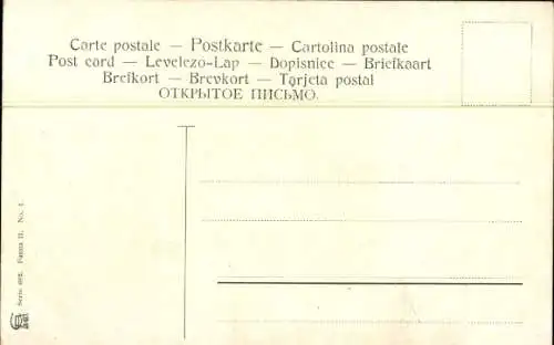 Künstler Ak Perlberg, F., Nashorn greift eine Schlange an