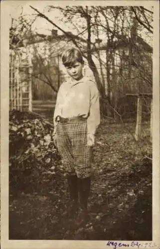 Foto Ak Prinz Alexander Ferdinand, Sohn von August Wilhelm von Preußen, Portrait, Dezember 1923