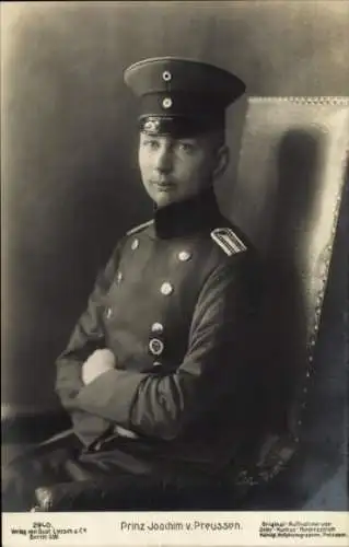 Ak Prinz Joachim von Preußen, Portrait in Uniform