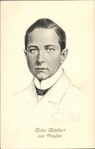 Künstler Ak Prinz Adalbert von Preußen, Portrait