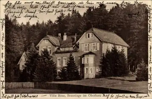 Ak Braunlage im Oberharz, Villa Rose