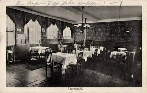 Ak Clausthal Zellerfeld im Oberharz, Hotel Deutscher Kaiser, Restaurant