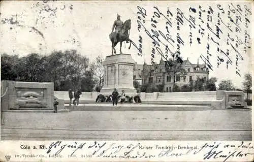 Ak Köln am Rhein, Kaiser Friedrich-Denkmal