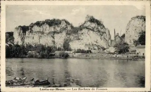 Ak Lustin Profondeville Wallonien Namur, Les Rochers de Fresnes