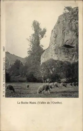 Ak La Roche en Ardenne Wallonien Luxemburg, Ourthe-Tal, Roche Noire