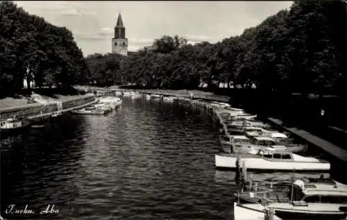 Ak Turku Åbo Finnland, Kanal, Boote