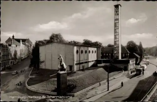 Foto Ak Hamburg Harburg, St. Johanniskirche