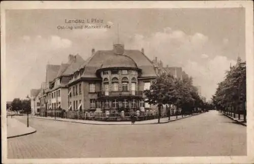 Ak Landau in der Pfalz, Ostring, Moltkestraße