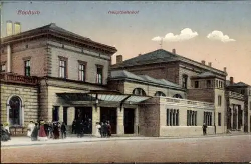 Ak Bochum im Ruhrgebiet, Hauptbahnhof