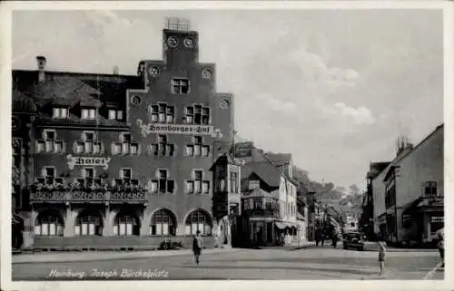 Ak Homburg in der Pfalz Saarland, Joseph Bürckel Platz, Hotel Homburger Hof