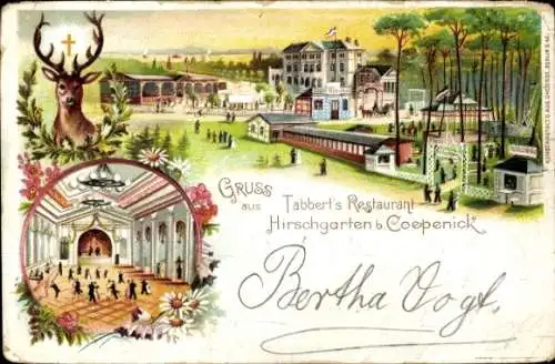 Litho Berlin Köpenick Friedrichshagen Hirschgarten, Tabbert's Restaurant