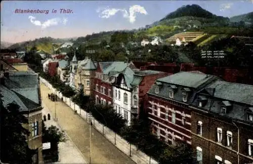 Ak Bad Blankenburg in Thüringen, Straßenpartie