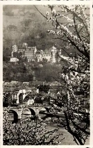 Ak Heidelberg am Neckar, Schloss, Brücke