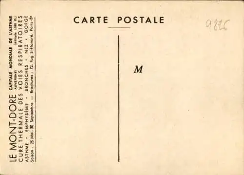 Ak Le Mont Dore Puy de Dôme, Cure Thermale des Voies Respiratoires