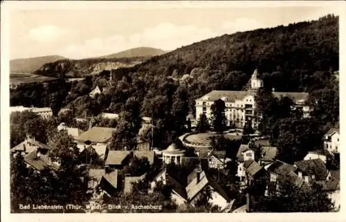 Ak Bad Liebenstein im Thüringer Wald, Blick vom Aschenberg