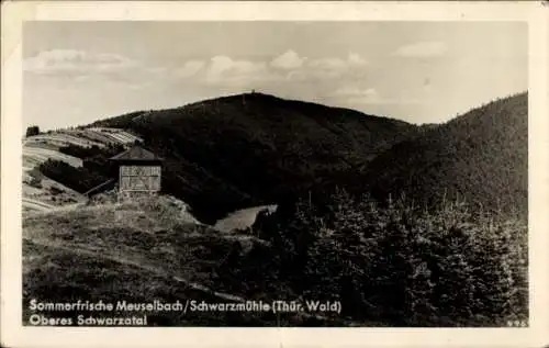 Ak Meuselbach Schwarzmühle Schwarzatal in Thüringen, Ladestädt-Häuschen