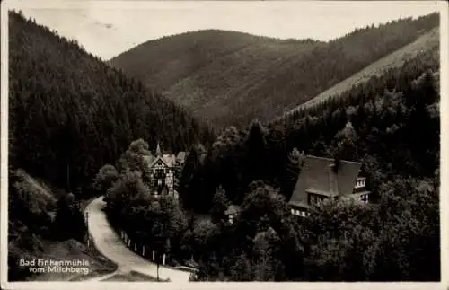 Ak Allersdorf Großbreitenbach in Thüringen, Bad Finkenmühle, Erholungsheim, Blick vom Milchberg