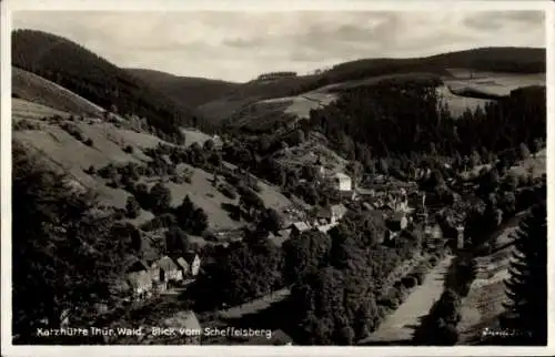 Ak Katzhütte im Schwarzatal, Blick vom Scheffelsberg