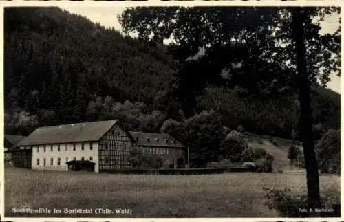 Ak Döschnitz an der Schwarza in Thüringen, Sorbitzmühle im Sorbitztal