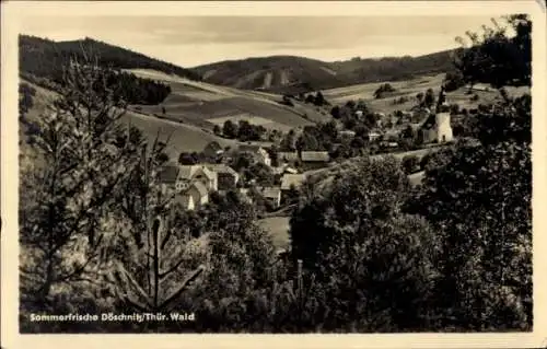 Ak Döschnitz in Thüringen, Panorama