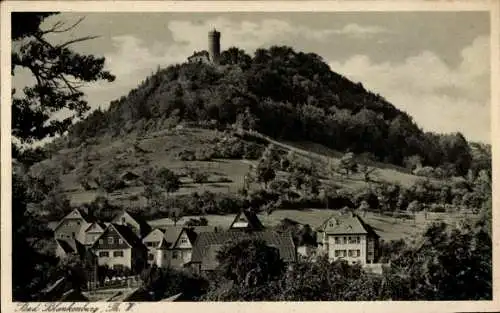Ak Bad Blankenburg in Thüringen, Teilansicht, Ruine Greifenstein