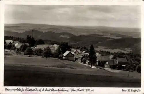 Ak Burkersdorf Saalfelder Höhe Saalfeld an der Saale Thüringen, Panorama